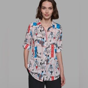 Karl Lagerfeld Paris Scene Blouse